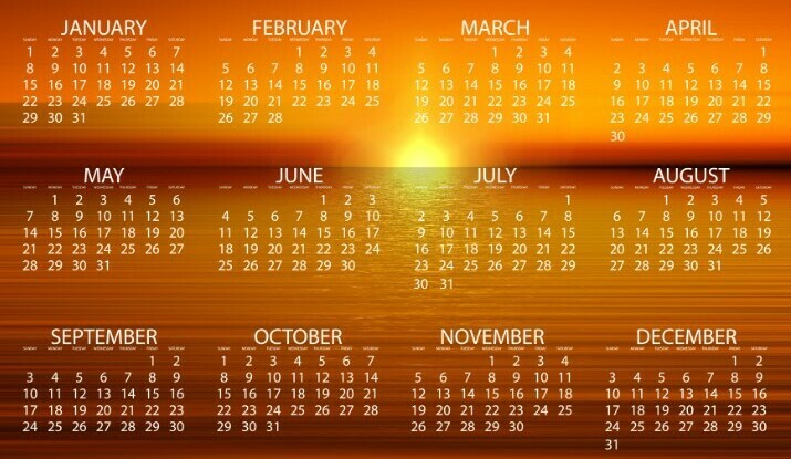 Picture of calendar with sunset to introduce What Is A Calendar Spread Option Strategy